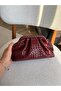 Trending: Knitted Detailed Quilted Messenger / Clutch Bag |   Elegance with Shoulder Straps - 4
