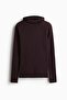 Wool hooded sports top