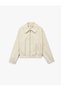 Bomber Jacket Crop Long Sleeve Pocketed Zippered - 4