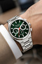 Function Men's Wristwatch Steel Case & Steel Band Silver-Green Zmfer216 - 3