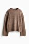 Cable-knit jumper