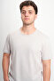 Men's Regular Fit Short Sleeve Dirty Collar Basic T-Shirt 90% Cotton - 5