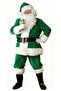 Dark Green Santa Claus Costume Adult - 3