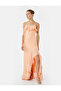 Flounce Ruffle Asymmetrical Cut Slim Fit Strap Dress