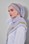 وشاح ناعم بنمط الأحجية الفضية - 3