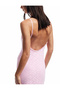Slim Fit Lined Slit Detailed Thin Strap Lace Dress - 3