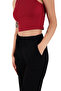 Women's Viscose Fabric 2-Pack Black/Brown Sweatpants (with Plus Size Option) - 2