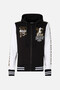 Bicolour Sweatshirt with Gold Details Black-Gold - 4