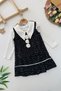 My Little Girl's Tweed Dress with Rose Detail and Badi Girl's Set - Black
