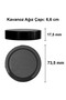 255 ml Jar with Black Deep Lid 255 Cc Transparent Jam, Marmalade Glass Jar Deep 20 Pieces - 6
