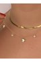 Fish Pendant Multi-Layered Stainless Steel Non-Tarnish Necklace Combination Set Italian Chain Pearl Detail Gold Plated