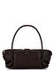 Women's Faux Leather Brown Shoulder Bag