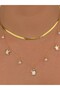 Karetta Turtle Pendant Multi Steel Non-Tarnish Necklace Combination Set Italian Chain Gold Plated - 2