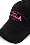 Jupito Black Baseball Cap Unisex Hat with Mesh and Metal Buckle - 3