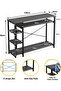 Console Tables 130 * 35 * 90cm 3 Tier Modern Sofa Table with Storage Shelf Coffee Corner - 4