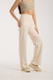 Women's Seamless Wide Leg Stripe Detailed Trousers - 3