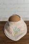 Newborn Baby Embroidered Scarf/Bib 4 Layers of Muslin - 2