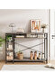 Console Tables 130 * 35 * 90cm 3 Tier Modern Sofa Table with Storage Shelf Coffee Corner - 3