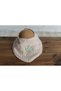 Newborn Baby Embroidered Scarf/Bib 4 Layers of Muslin - 3