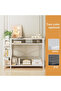 Console Tables 130 * 35 * 90cm 3 Tier Modern Sofa Table with Storage Shelf Coffee Corner - 4