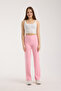 Women's Seamless Wide Leg Stripe Detailed Trousers