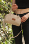 Women's Canvas Fabric Hand and Shoulder Bag - 3