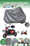 Gray Lock Compatible 3-Wheel Electric Motorcycle Tarpaulin Moped Tarpaulin