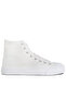 Women Solid Canvas High Top Sneakers in White - 2