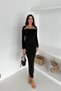 Women Draped Boat Neck Dress with Gold Accessories Nbk4386 - 3