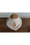 Newborn Baby Embroidered Scarf/Bib Citrus Branch 4 Layers of Muslin - 4