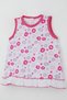 Baby Girl Dress Colorful Floral Pattern Skirt Part with Ruffle Detail 0-6 Months, White - 3