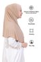 One Piece Ready-To-Wear Headscarf Turban Shawl – Easy-To-Wear Long Shawl Viscose - 6