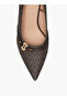 Women Monogram Print Stiletto Heel Pumps - 4