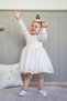 Baby Girl Long Sleeve Bow Detail Birthday Party Wedding Special Occasion Formal Girl Dress - 5