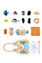 Ben's Eco Catamaran 18pcs Submarine Pretend Playset - 6