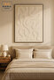 لوحة فنية جدارية عصرية منقوشة - قماش تجريدي بسيط - ديكور منزلي فاخر 150×100 - 3