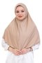 One Piece Ready-To-Wear Headscarf Turban Shawl – Easy-To-Wear Long Shawl Viscose