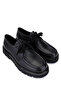 Men's Genuine Leather Black Leather Loafer Shoes - 2