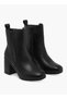 Women Block Heel Ankle Boots - 2