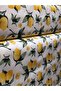 Fabric Duck Cloth Linen Fabric (100x180) (High Contrast) Lemon and Leaf Geometric Patterned Duck