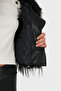 Regular Fit Jacket Collar Zippered Fur Fur 68912367948Pr116 - 7