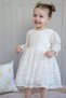 Baby Girl Long Sleeve Bow Detail Birthday Party Wedding Special Occasion Formal Girl Dress - 3