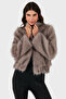 Regular Fit Crew Neck Zippered Fur Fur 68912359939 - 4