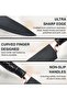 Professional 9-Piece Kitchen Knife Set with Acrylic Block & Sharpener - 4