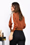 Tan Zippered Three-Thread Sweat Cardigan - 4