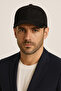 Men's Black Faux Suede Adjustable Metal Buckle Sports Hat - 4