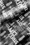 Modern Sofa Fabric with Black and White Written Digital Printing. Cotton Lining Upholstery Sofa Fabric - 3