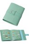 Earring Holder Organizer, Foldable PU Leather Travel Earring Book Case - Green