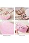 Travel Jewelry Case PU Leather Small Jewelry Box (Pink) - 5