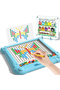 Magnetic Pen Drawing Board Diy Puzzle Educational Toys - Blue Color - 6